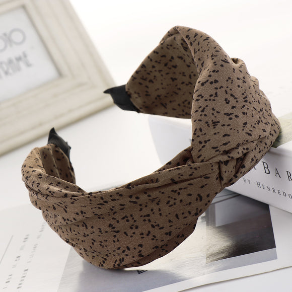 Dotted Knotted Fabric Headband