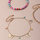 Beads and Butterflies Bracelet Stack