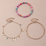 Beads and Butterflies Bracelet Stack