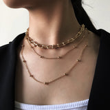 The Tammie Gold Stack Necklace Set